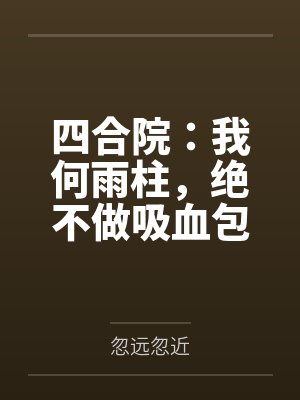四合院:我何雨柱,绝不做吸血包